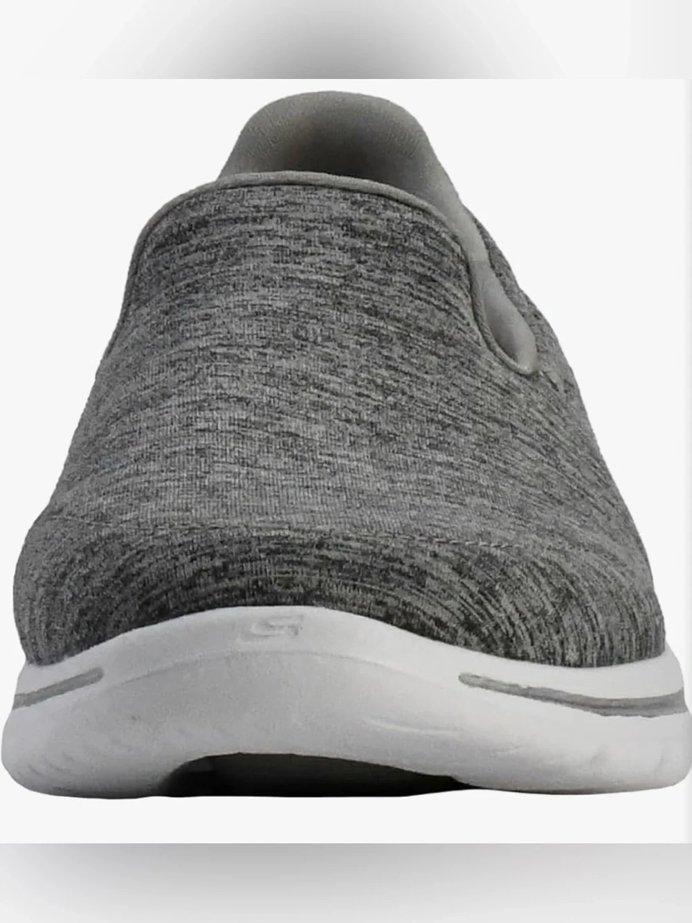 Skechers grey and white go walk 5 slip on sneaker